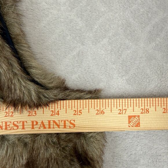 Iman Faux Fur Vest Womens 3X Brown Mobwife Grunge Indie Hipster Penny Lane Y2K - Picture 6 of 11